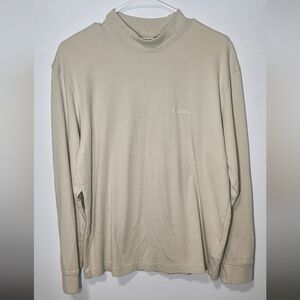 Columbia Cream Oatmeal Crew Neck Sweater Mens Medium B8